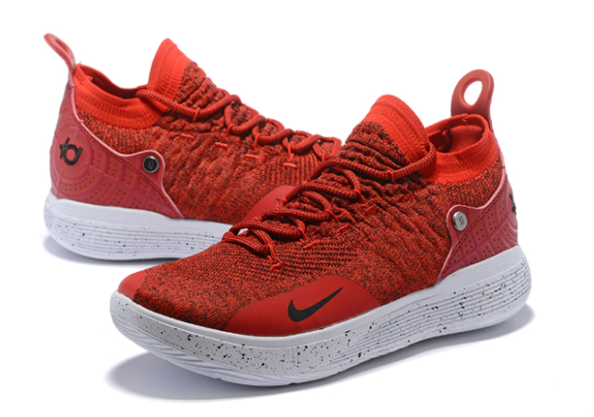 Nike KD 11 Gym Red White-Black Shoes - Click Image to Close